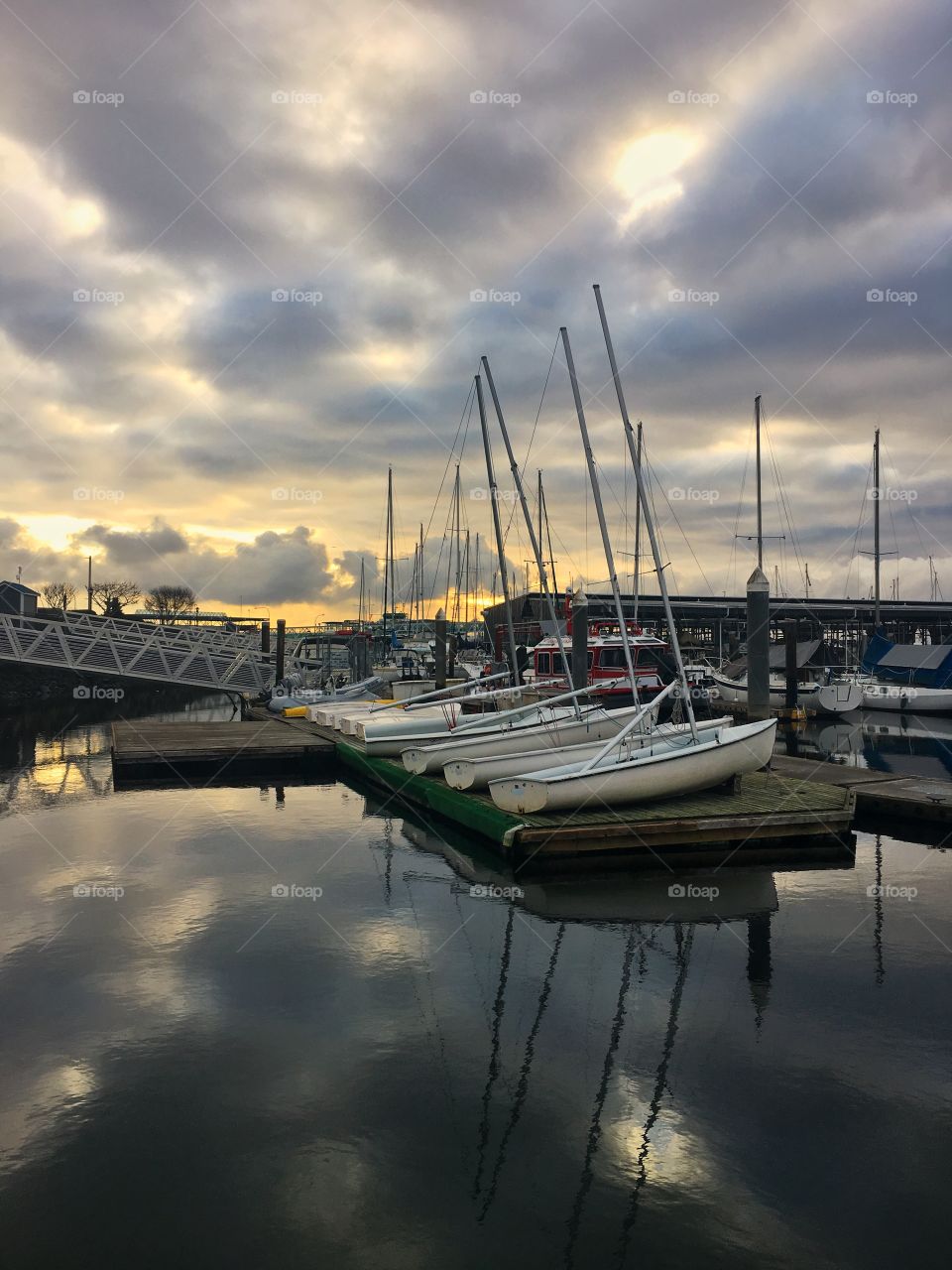 Winter Sunrise over Kingston Marina