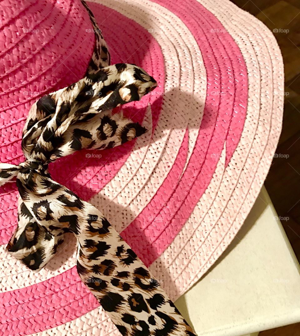 Pink & White Hat