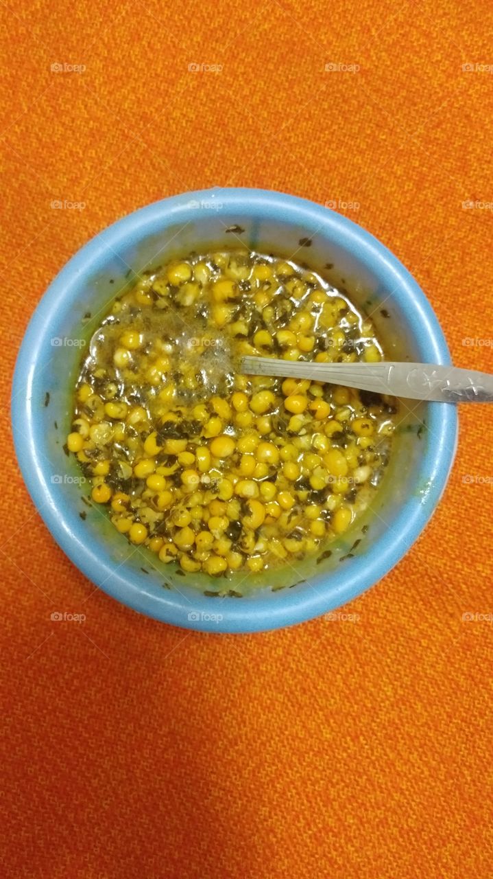 corn and veggie meal