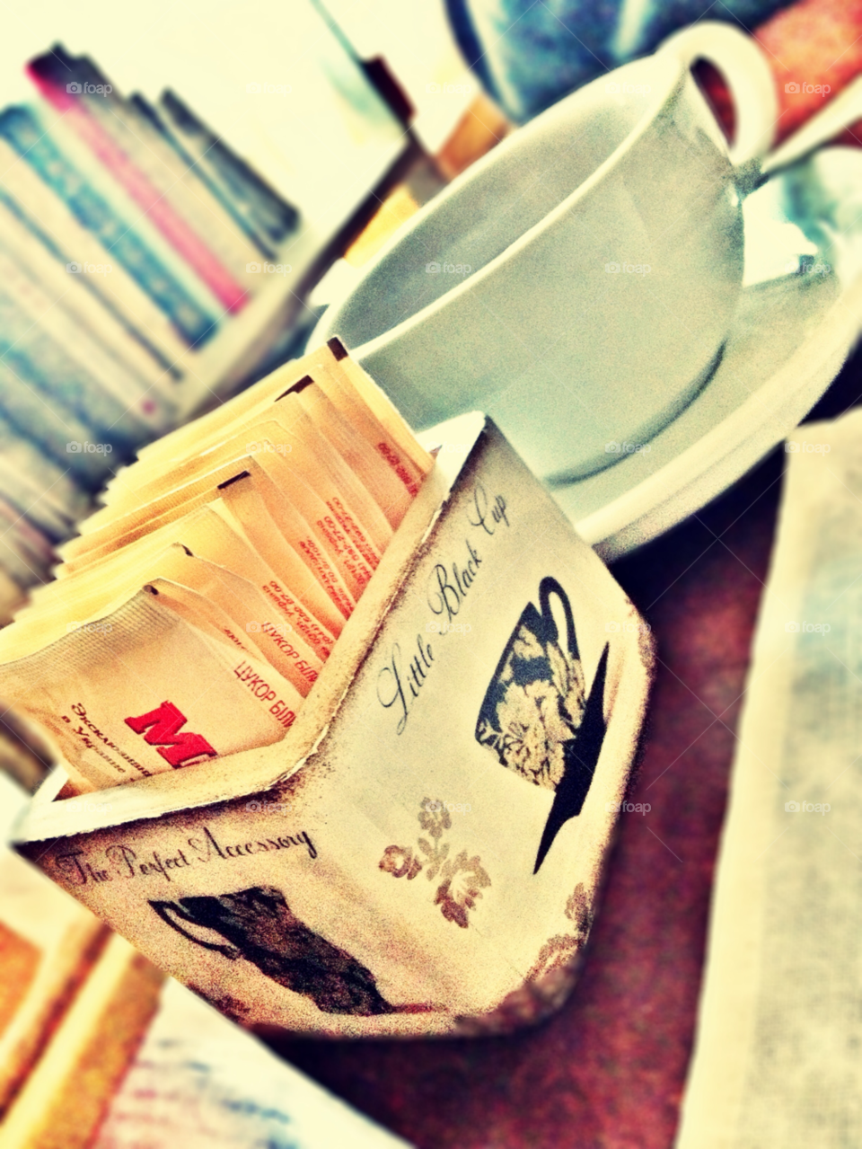 coffee hot morning books by omchik