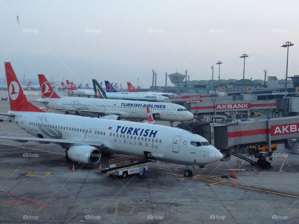 travel airport airplanes dawn by azrilikram