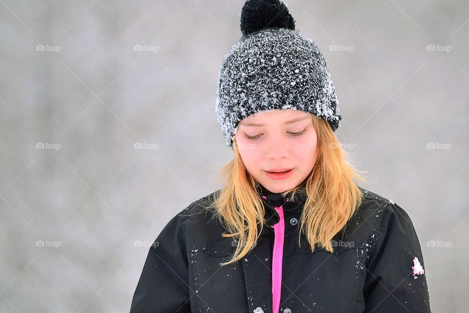 Snowy girl