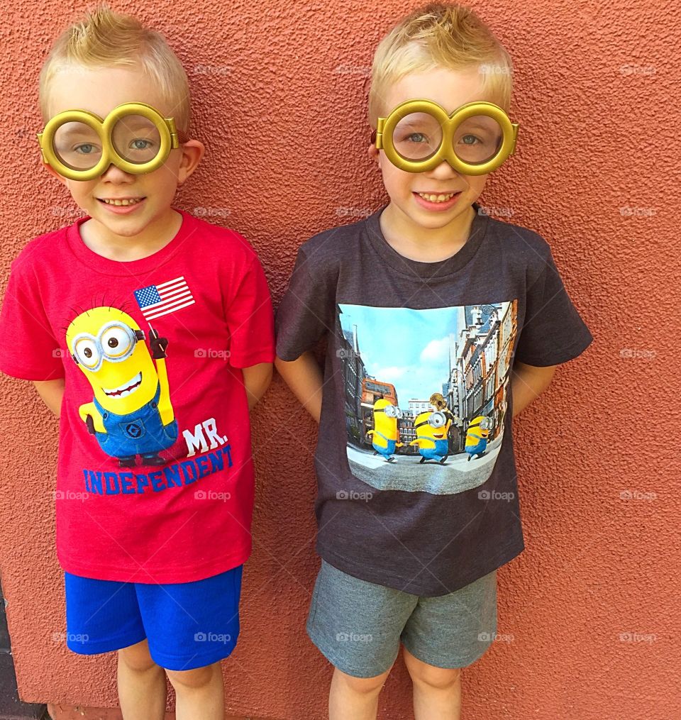 Minions wannabes. Off to see minions 