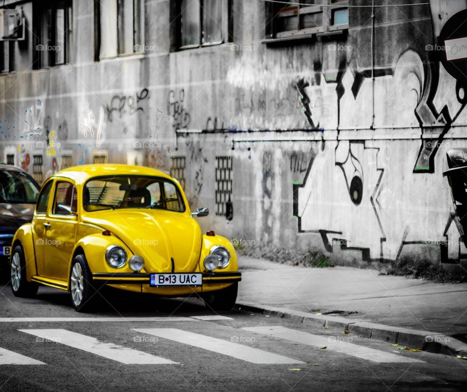 Yellow car