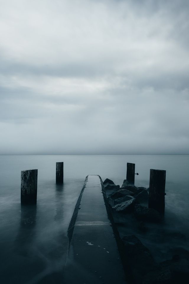 Bridge in dark water
