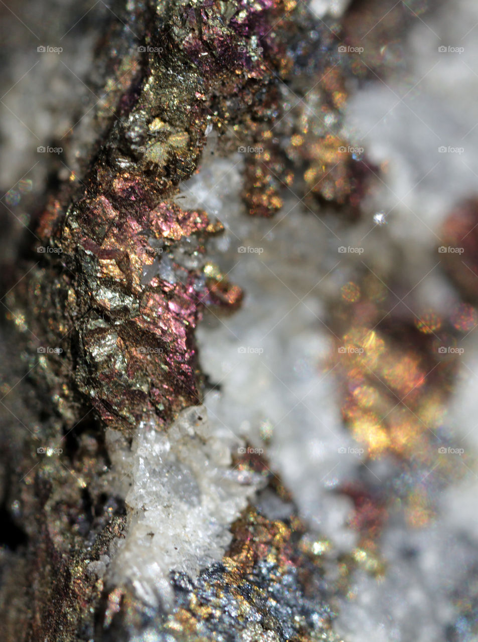 Rainbow mineral and Quartz 