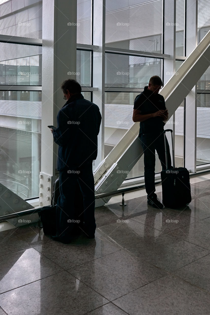 Backlight at the airport