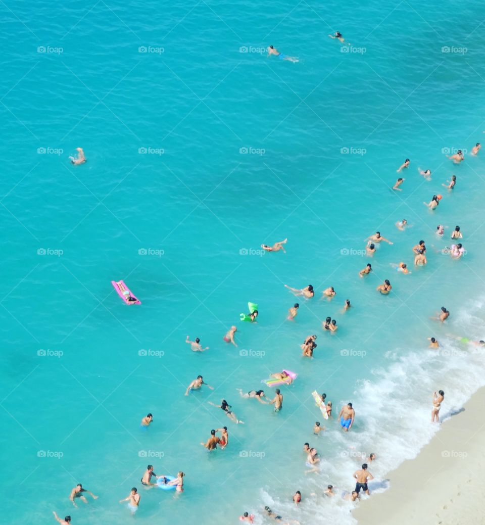 beach of Tropea in summer