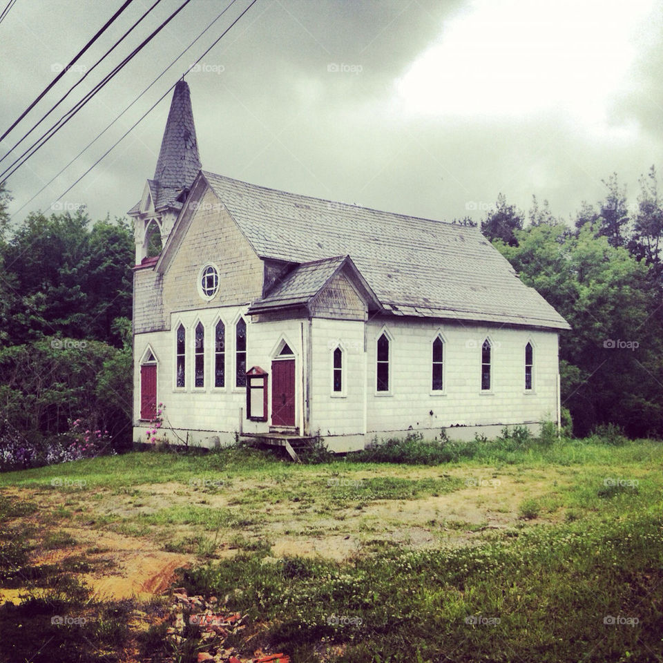 church old country eerie by challahgirl