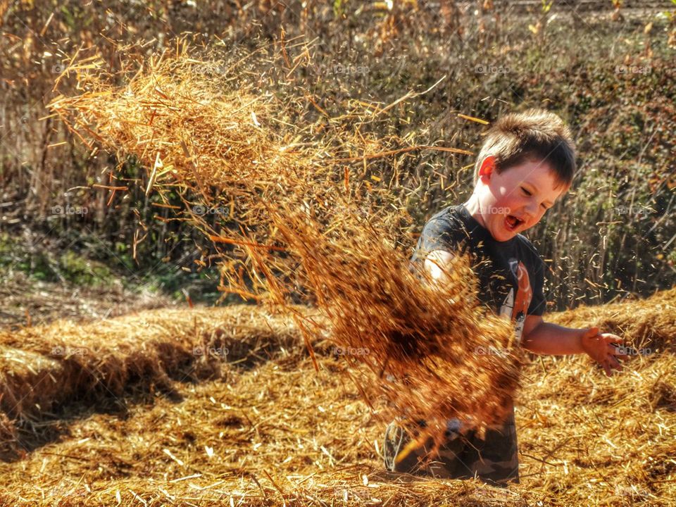 Farm Boy In The Hay