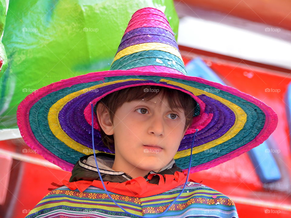 carnival parade.  portrait