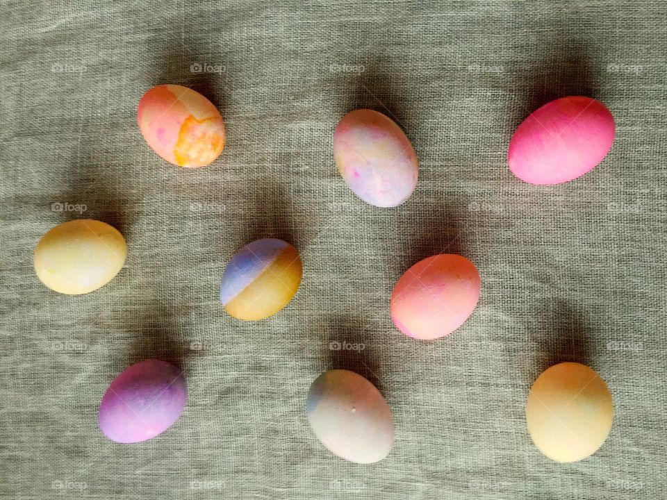 Easter Eggs Scattered