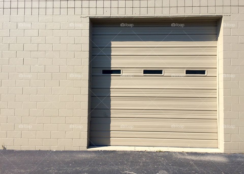 Industrial Garage Door, Landscape 