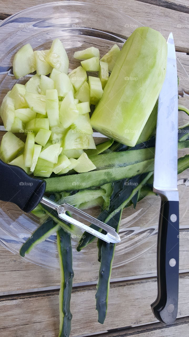 Peeled Cucumber