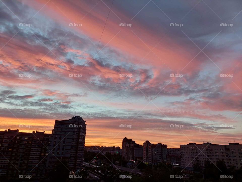 my sunsets. The shooting was carried out in the city of Blagoveshchensk.
