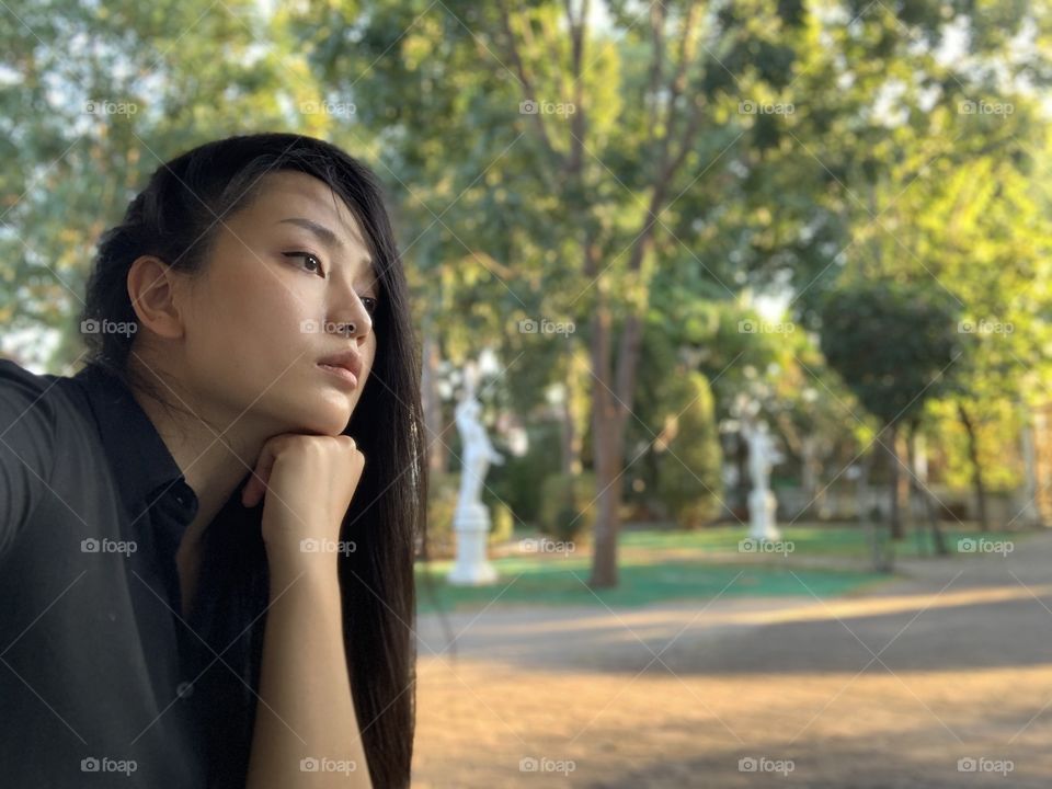 Chill and look at afternoon sunlight 