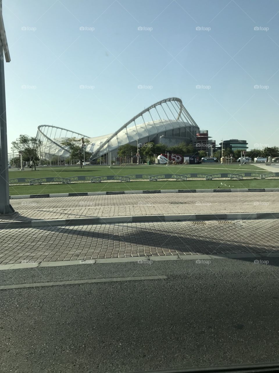 Khalifa International stadium, one of the stadiums where the next world cup will be played at!!
