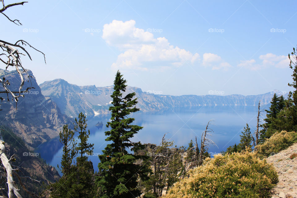 View at Crater Lake in Oregon