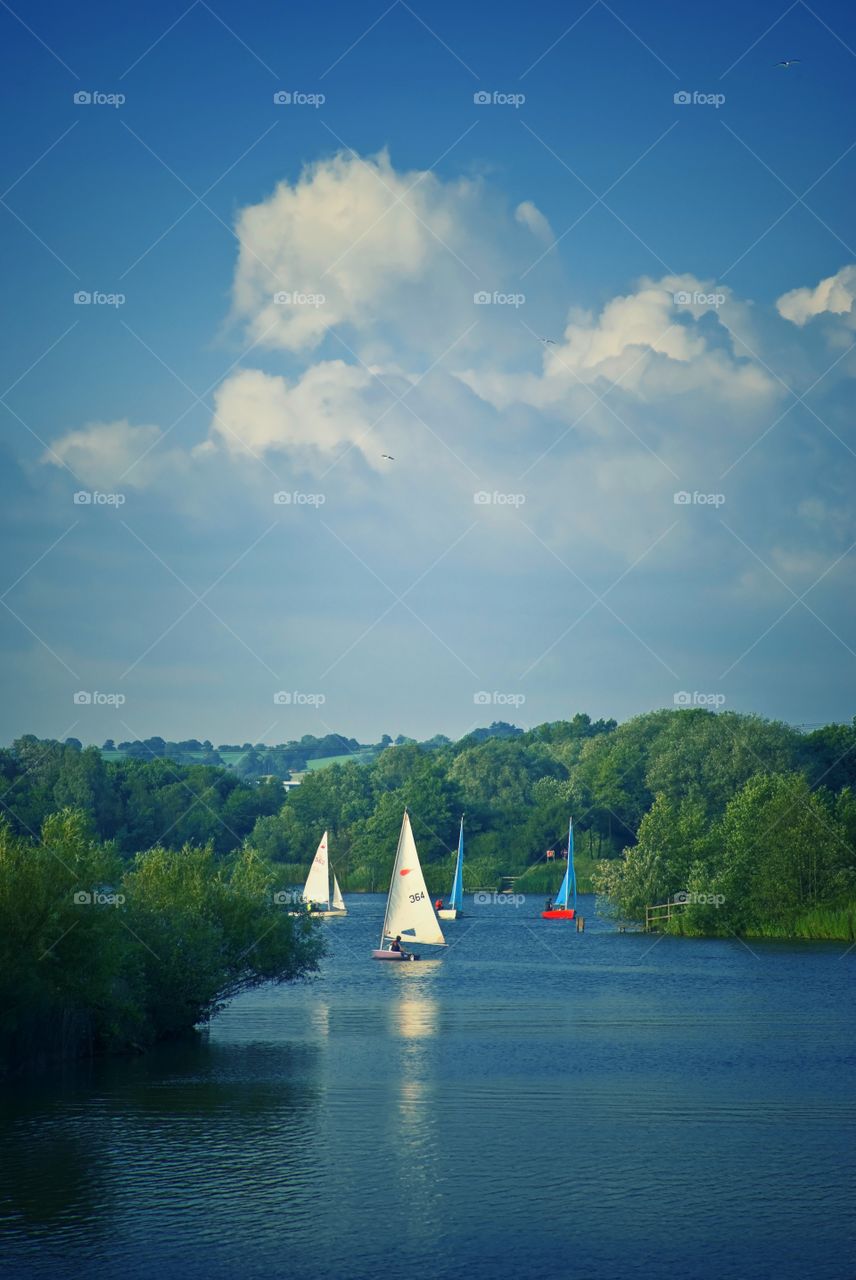 Sailing. Boat