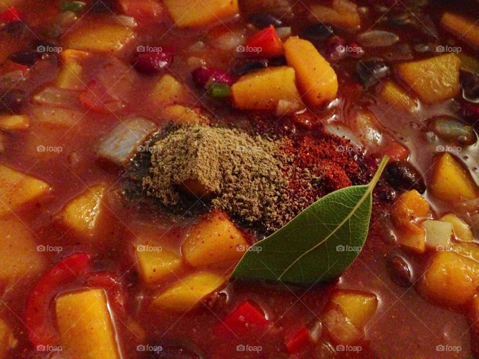 Butternut squash chili