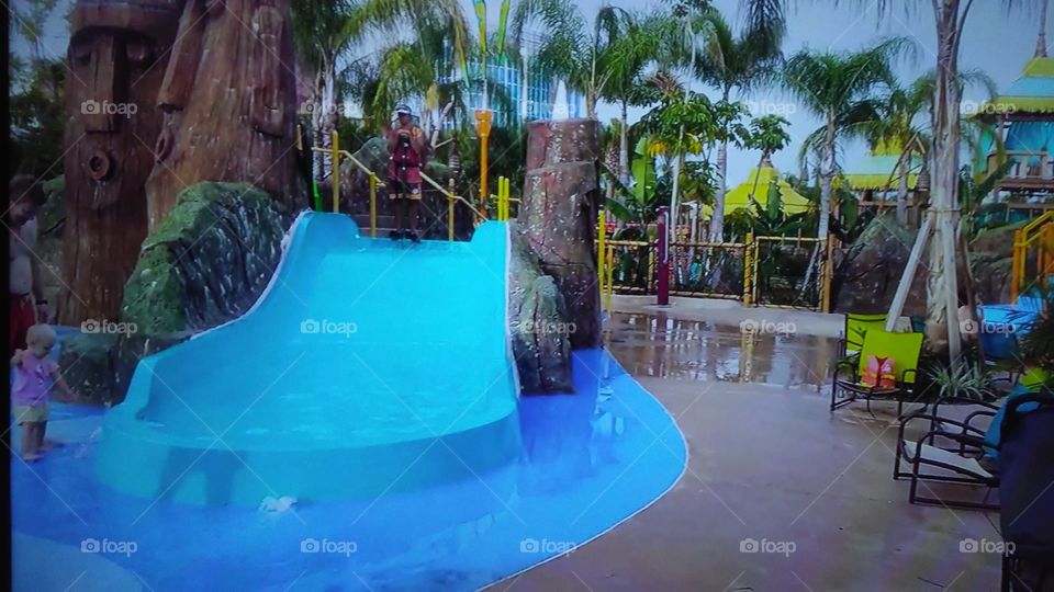Tropical, Dug Out Pool, Resort, Hotel, Water