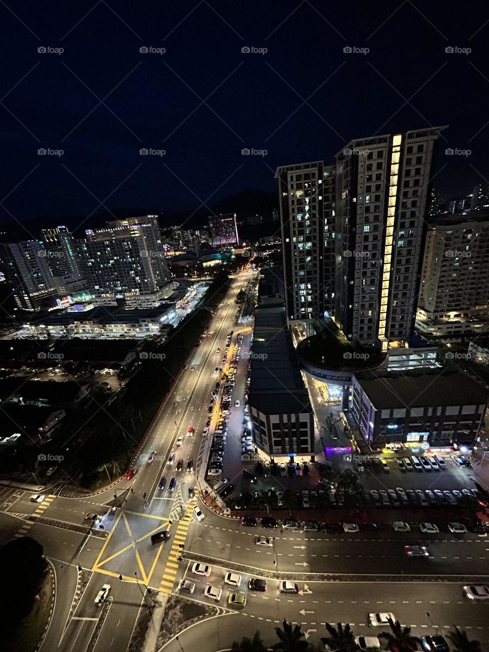 Night view home twin