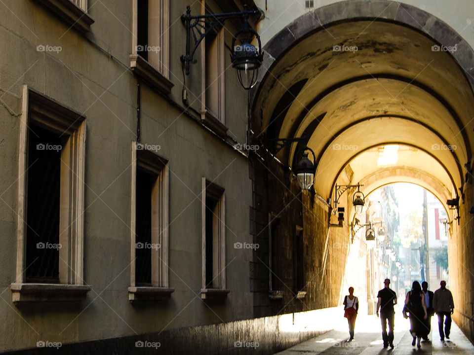 Arcades in Barcelona