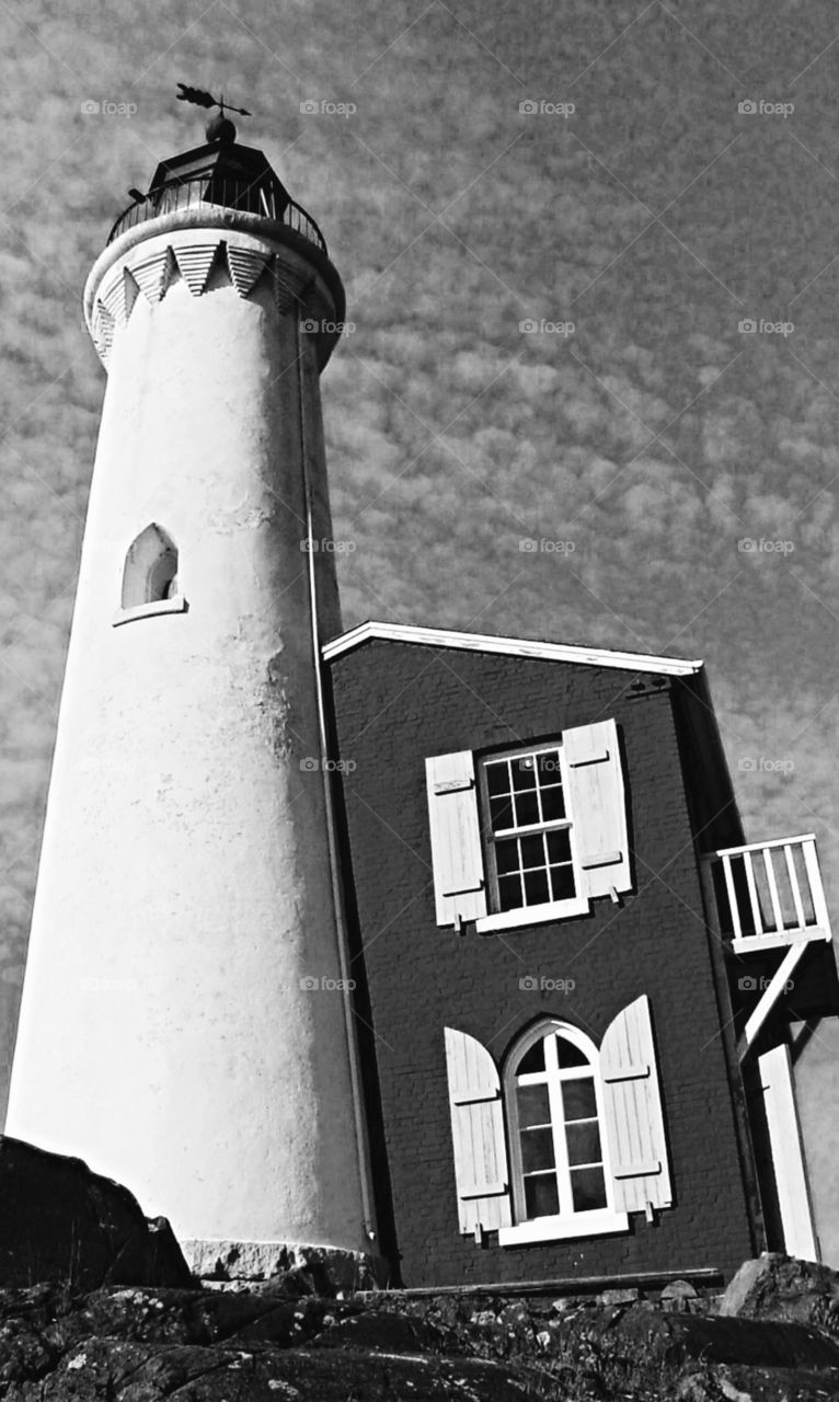 Fisgard Lighthouse. Fisgard lighthouse vancouver island. Canada. 