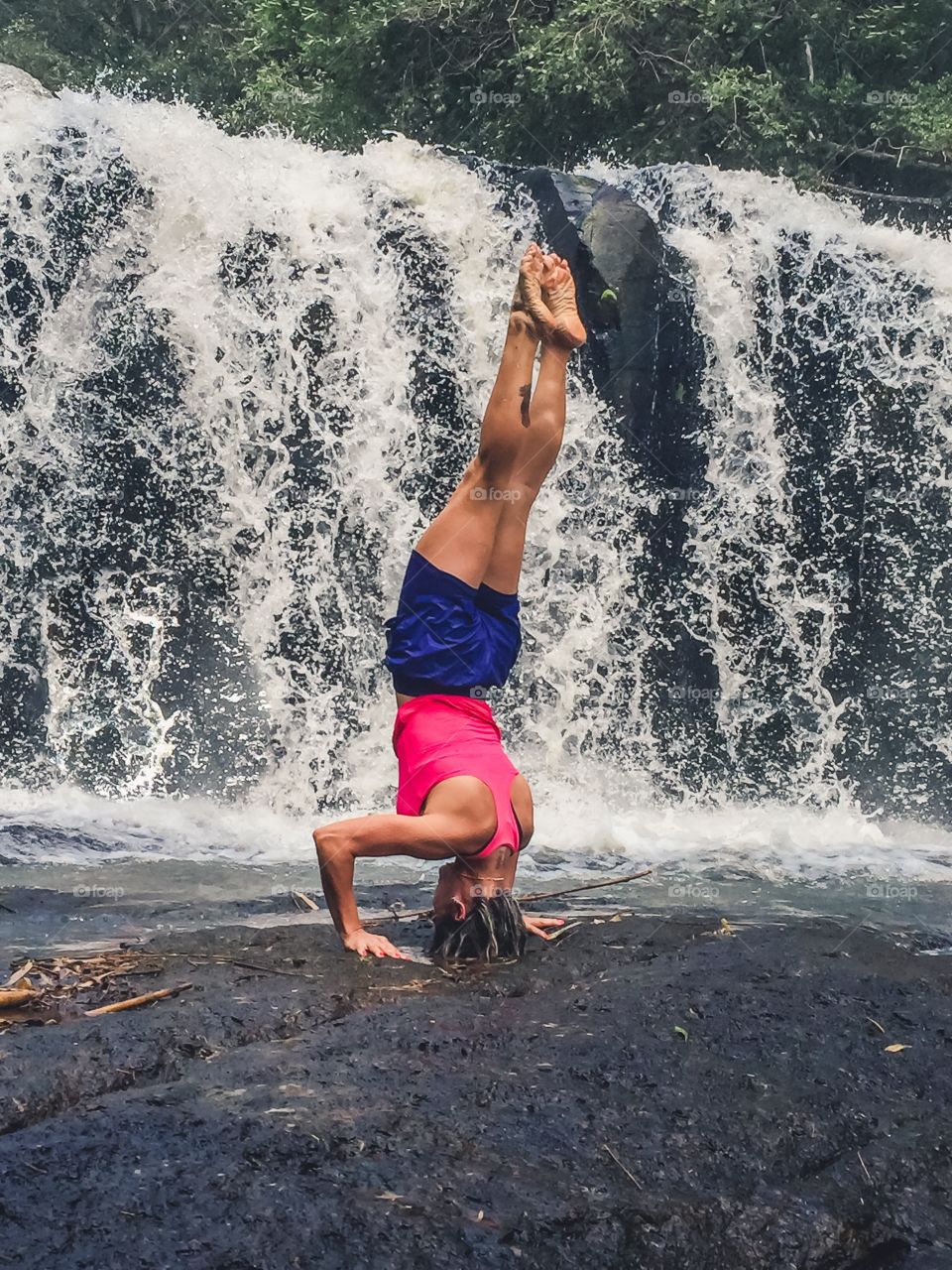 Yoga at the falls 