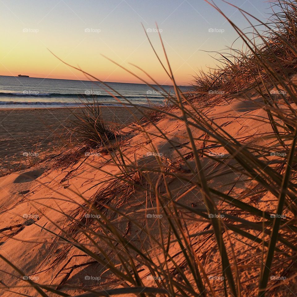 Morning sunrise from the sand dune