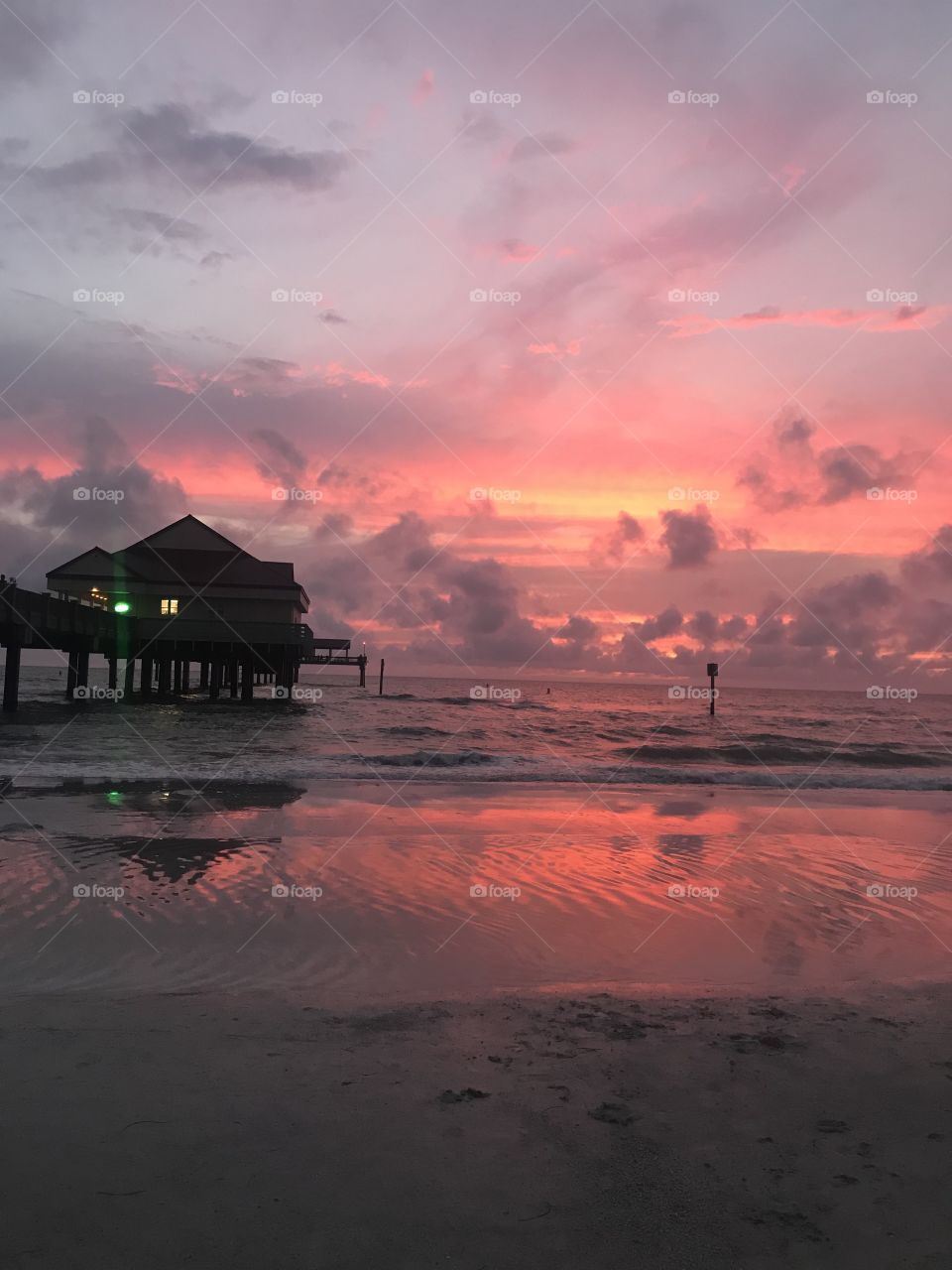 Pier at dusk 