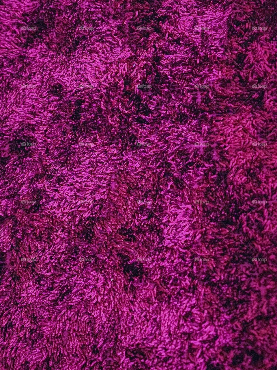 Magenta floor mat closeup