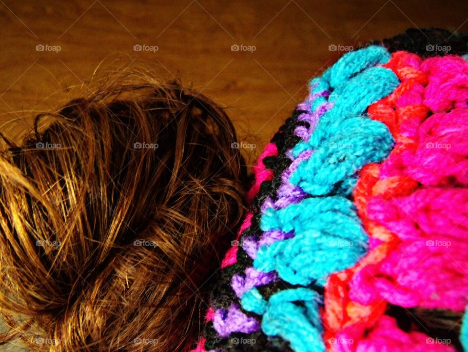 Fall messy bun hat