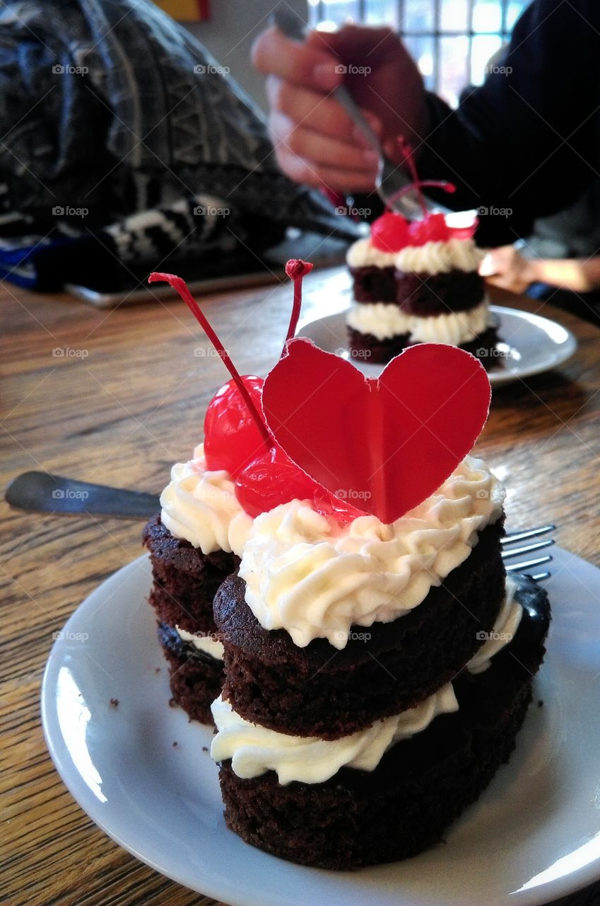 Heart shaped cake