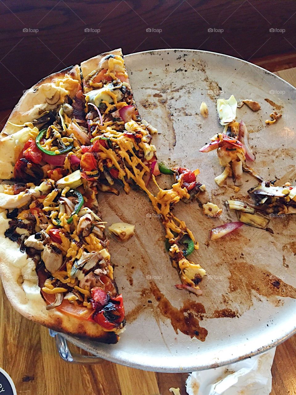Vegan pizza from The Filling Station - Traverse City MI 