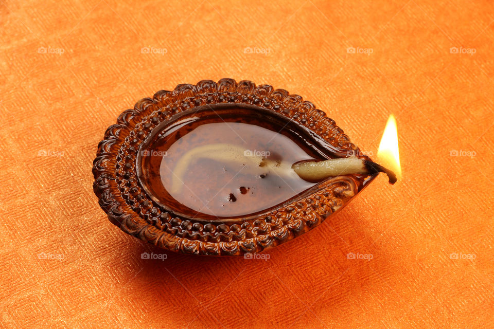 Indian festival Diwali diya oil lamp