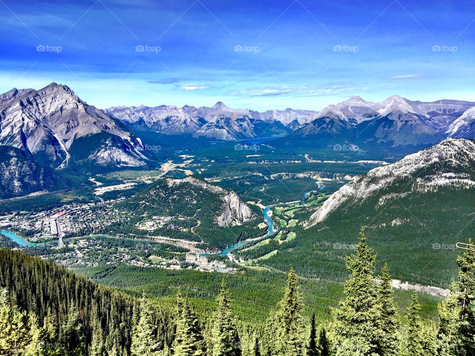 View of sulphur mountain