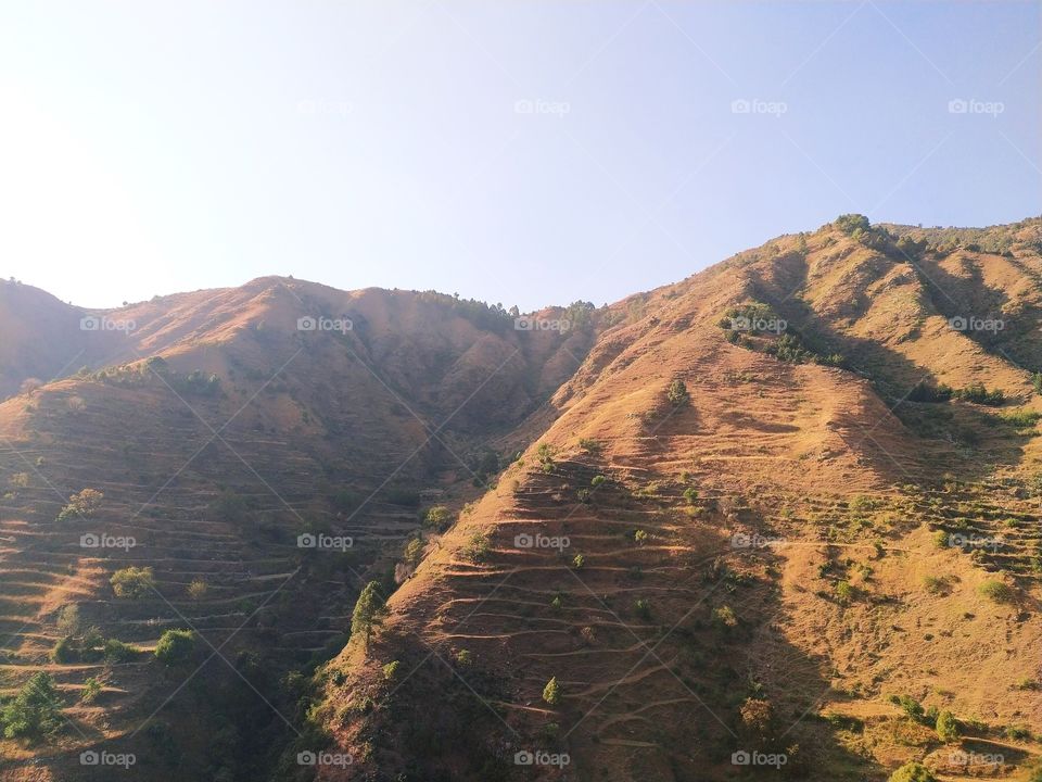 Mountain view on the way to Uttarkashi