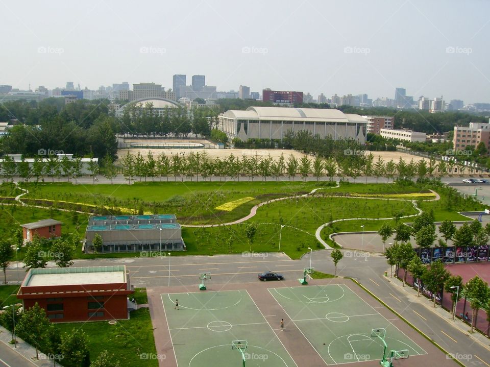 View from Tsinghua University dormitory 