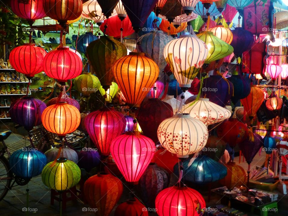Typical lanterns vietnam