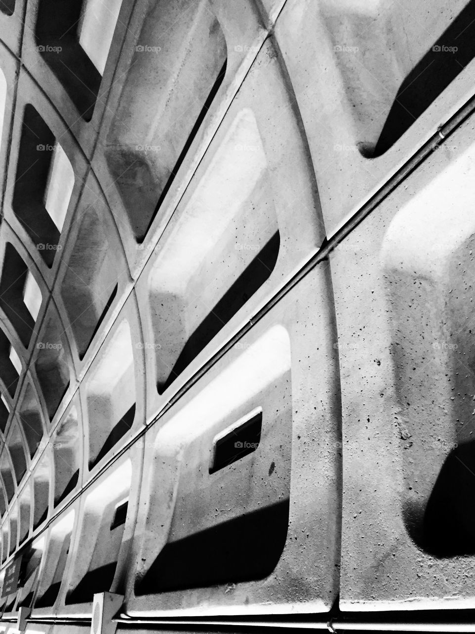 Concrete. DC metro station