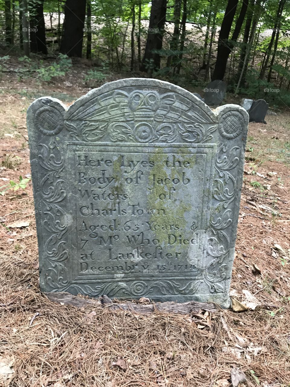 Jacob Waters gravestone 