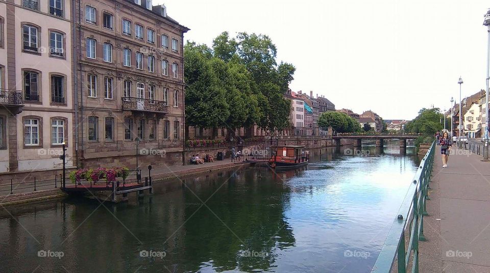 Canal, Water, Architecture, Building, River