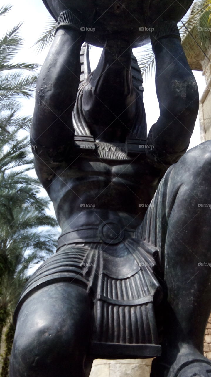 Egyptian slave. black slave statue  for the memory ...........