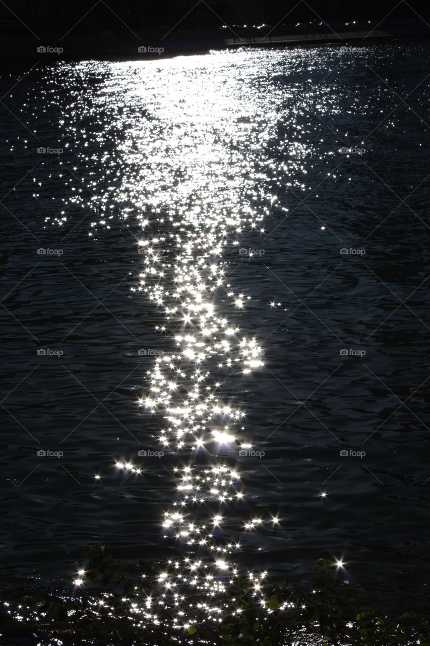 Sun on water