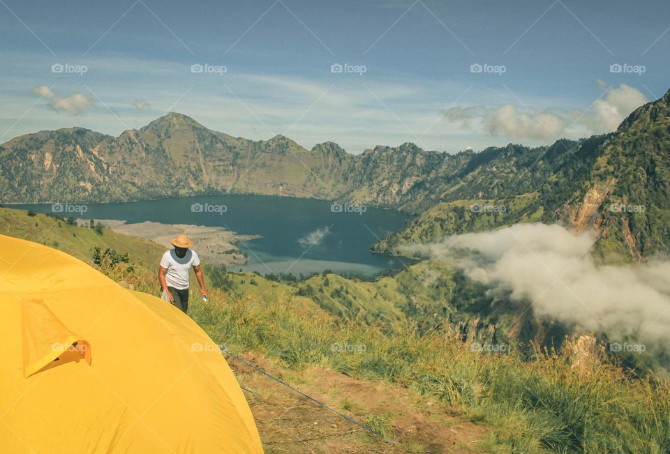 Gunung Rinjani, we believe that behind the many volcanoes in Indonesia, it can give fertility to the community.