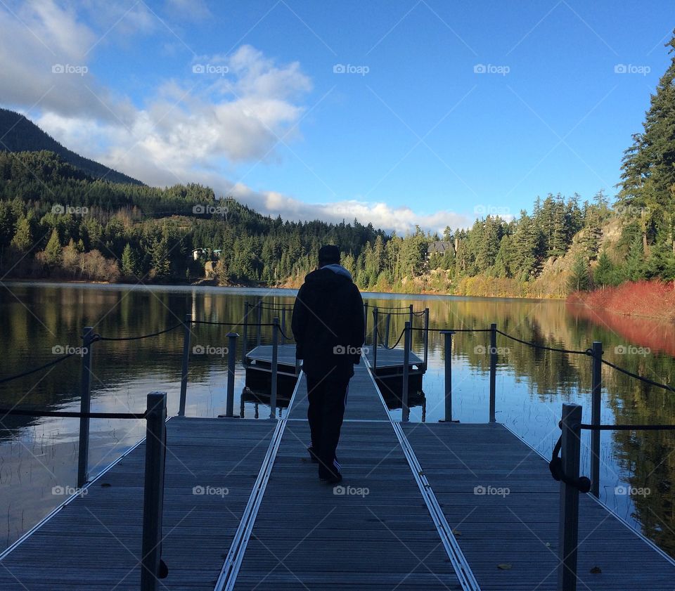 After work, it's nice take a walk and adventure to somewhere peaceful. 
Nita Lake - Whistler
