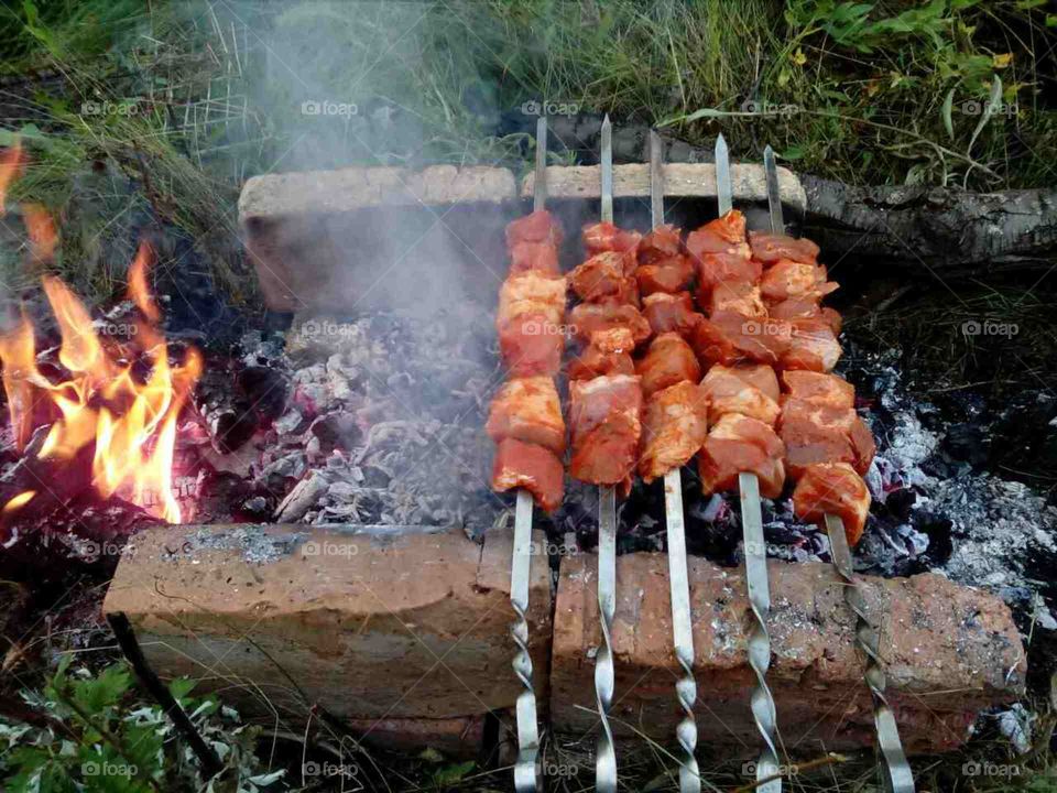 shish kebab from pork