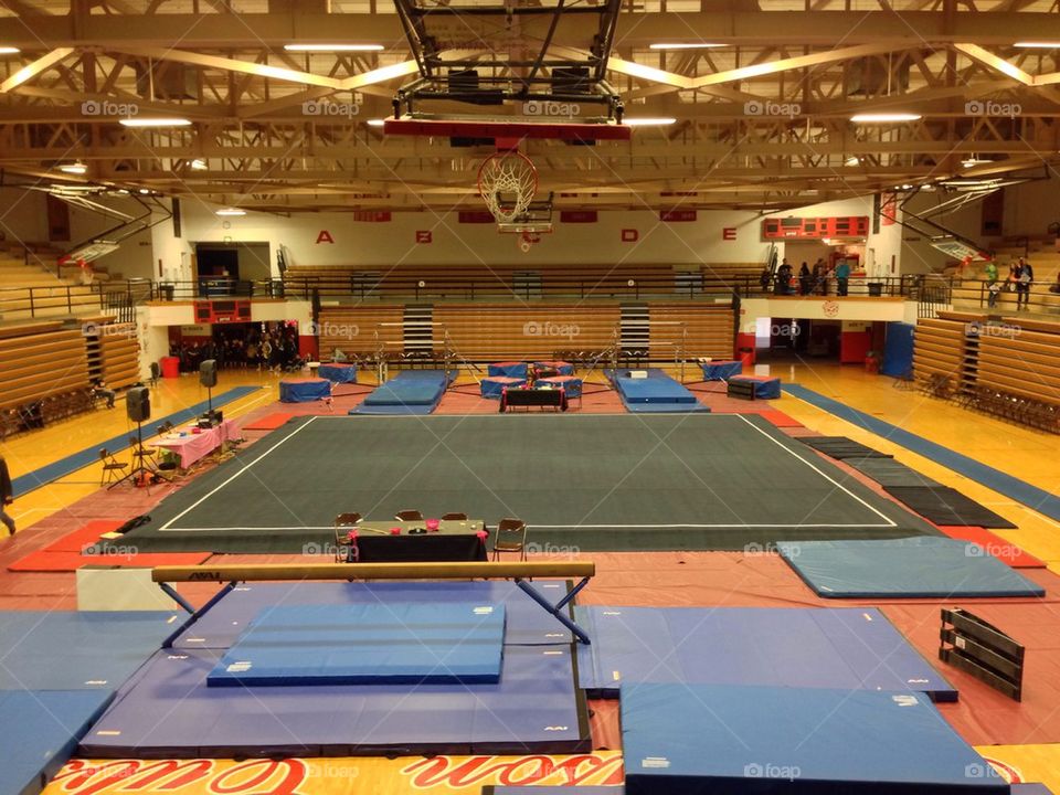 Gymnastics meet.