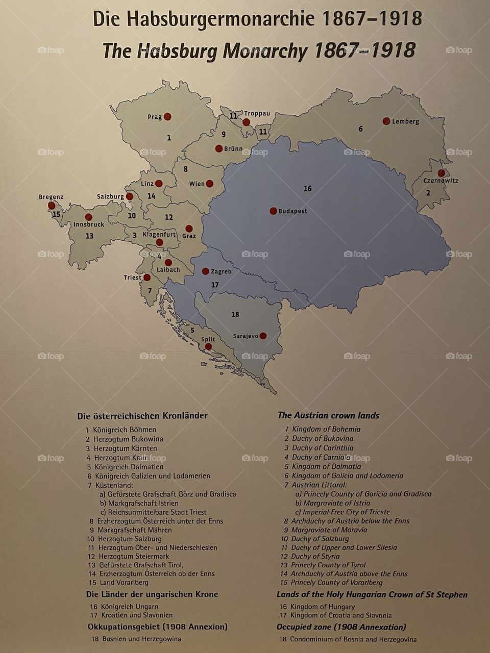 Map of Austro Hungary 